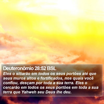 Deuteronômio 28:52 BSL Bible Verse Image