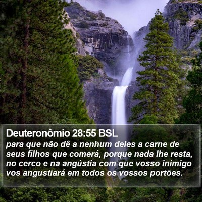 Deuteronômio 28:55 BSL Bible Verse Image
