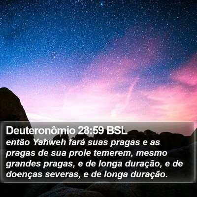 Deuteronômio 28:59 BSL Bible Verse Image