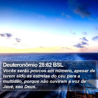 Deuteronômio 28:62 BSL Bible Verse Image