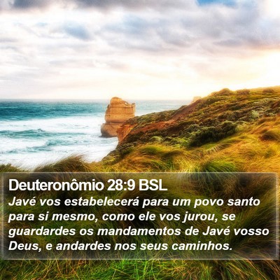 Deuteronômio 28:9 BSL Bible Verse Image