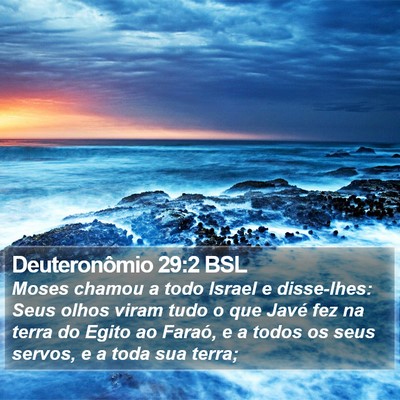 Deuteronômio 29:2 BSL Bible Verse Image