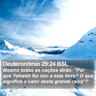 Deuteronômio 29:24 BSL Bible Verse Image