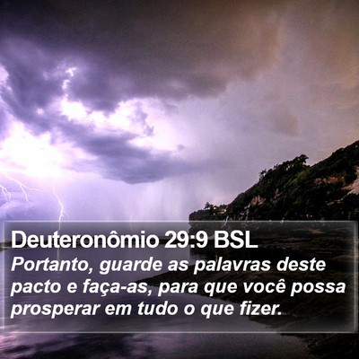 Deuteronômio 29:9 BSL Bible Verse Image