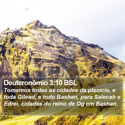 Deuteronômio 3:10 BSL Bible Verse Image