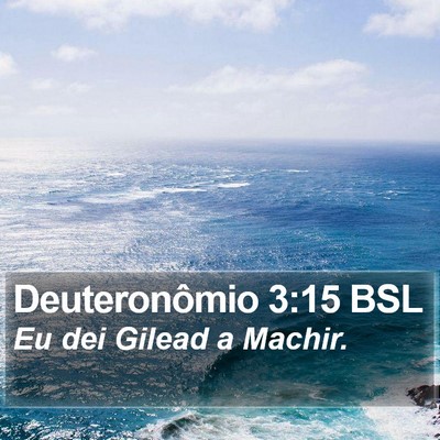 Deuteronômio 3:15 BSL Bible Verse Image