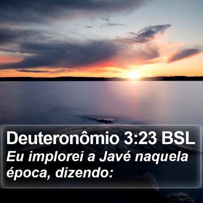 Deuteronômio 3:23 BSL Bible Verse Image