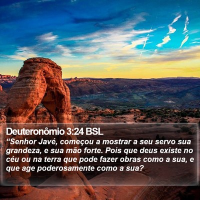 Deuteronômio 3:24 BSL Bible Verse Image