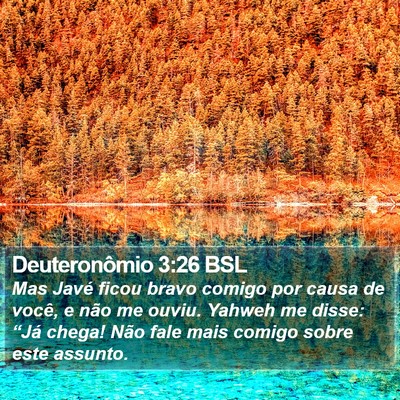 Deuteronômio 3:26 BSL Bible Verse Image