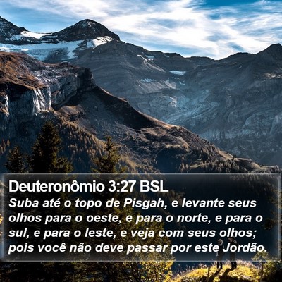 Deuteronômio 3:27 BSL Bible Verse Image