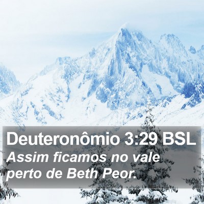 Deuteronômio 3:29 BSL Bible Verse Image