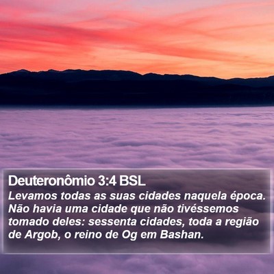 Deuteronômio 3:4 BSL Bible Verse Image