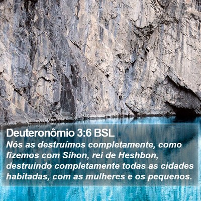 Deuteronômio 3:6 BSL Bible Verse Image
