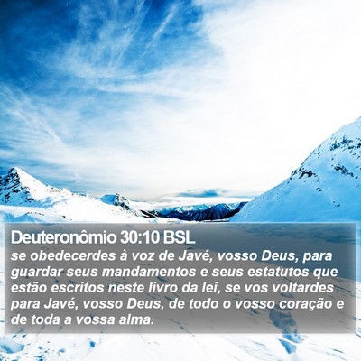 Deuteronômio 30:10 BSL Bible Verse Image