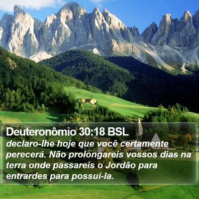 Deuteronômio 30:18 BSL Bible Verse Image