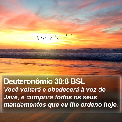 Deuteronômio 30:8 BSL Bible Verse Image