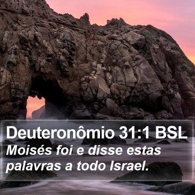 Deuteronômio 31:1 BSL Bible Verse Image