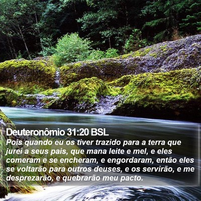 Deuteronômio 31:20 BSL Bible Verse Image