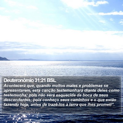 Deuteronômio 31:21 BSL Bible Verse Image