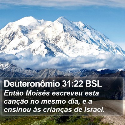 Deuteronômio 31:22 BSL Bible Verse Image