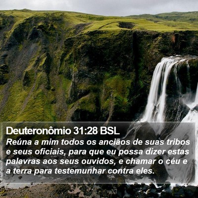 Deuteronômio 31:28 BSL Bible Verse Image