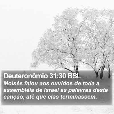 Deuteronômio 31:30 BSL Bible Verse Image