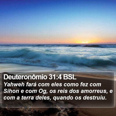 Deuteronômio 31:4 BSL Bible Verse Image