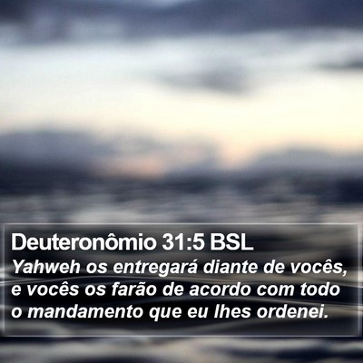 Deuteronômio 31:5 BSL Bible Verse Image