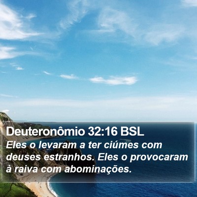 Deuteronômio 32:16 BSL Bible Verse Image