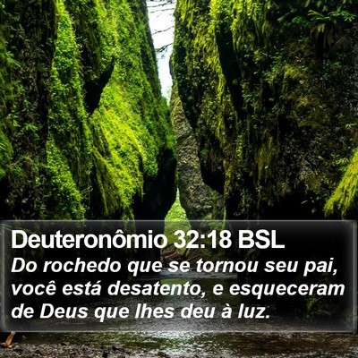 Deuteronômio 32:18 BSL Bible Verse Image