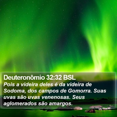Deuteronômio 32:32 BSL Bible Verse Image