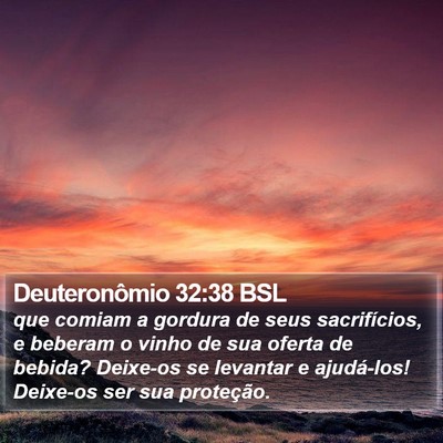 Deuteronômio 32:38 BSL Bible Verse Image
