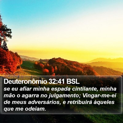 Deuteronômio 32:41 BSL Bible Verse Image
