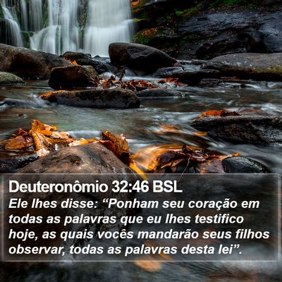 Deuteronômio 32:46 BSL Bible Verse Image