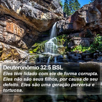 Deuteronômio 32:5 BSL Bible Verse Image