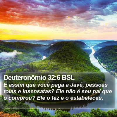 Deuteronômio 32:6 BSL Bible Verse Image