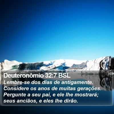Deuteronômio 32:7 BSL Bible Verse Image