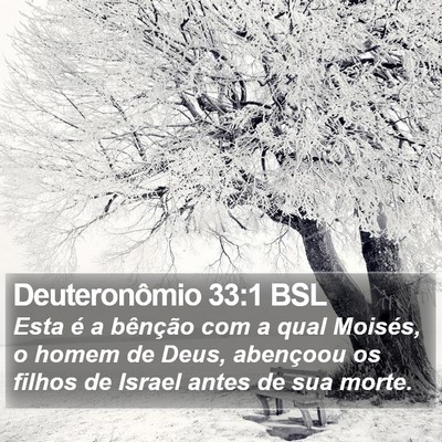 Deuteronômio 33:1 BSL Bible Verse Image