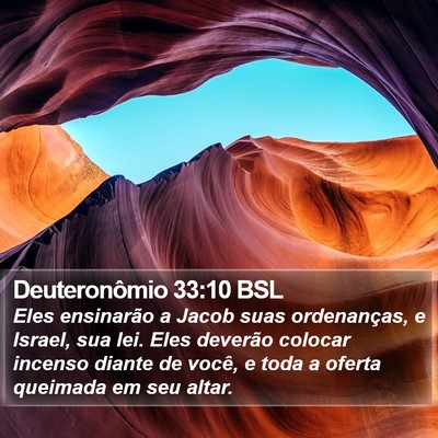 Deuteronômio 33:10 BSL Bible Verse Image