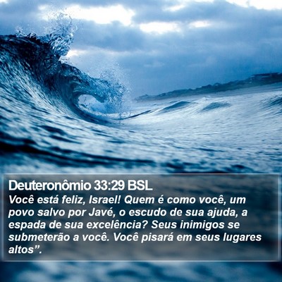 Deuteronômio 33:29 BSL Bible Verse Image