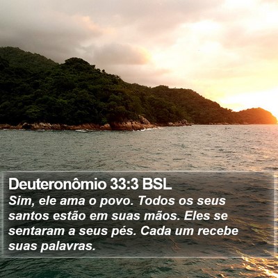 Deuteronômio 33:3 BSL Bible Verse Image
