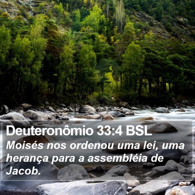 Deuteronômio 33:4 BSL Bible Verse Image