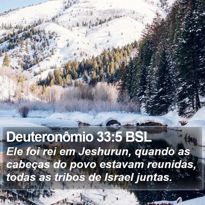 Deuteronômio 33:5 BSL Bible Verse Image