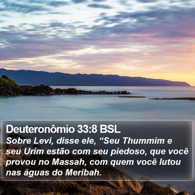 Deuteronômio 33:8 BSL Bible Verse Image
