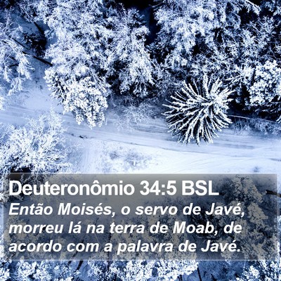 Deuteronômio 34:5 BSL Bible Verse Image