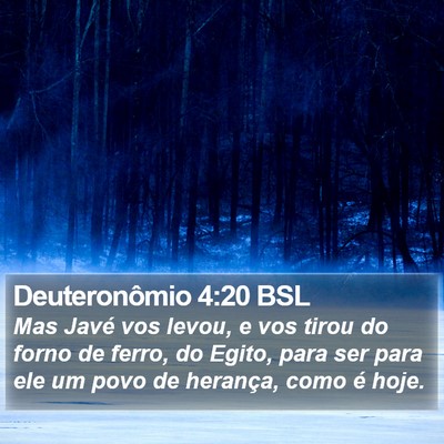Deuteronômio 4:20 BSL Bible Verse Image