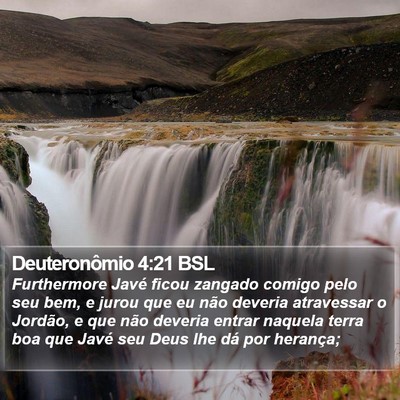 Deuteronômio 4:21 BSL Bible Verse Image