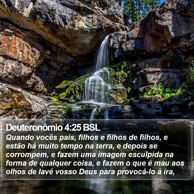 Deuteronômio 4:25 BSL Bible Verse Image
