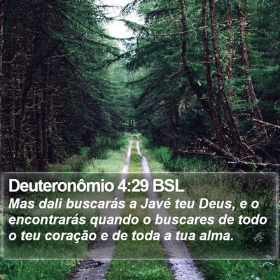 Deuteronômio 4:29 BSL Bible Verse Image
