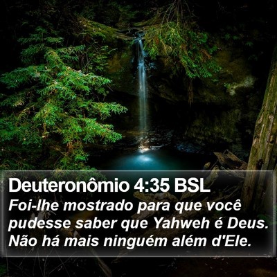 Deuteronômio 4:35 BSL Bible Verse Image